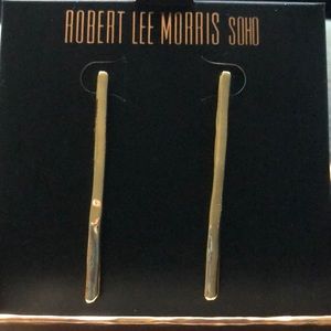 Robert Lee Morris Soho GoldTone Earrings NWT